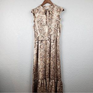 THML Lizard Snakeskin Dress Large